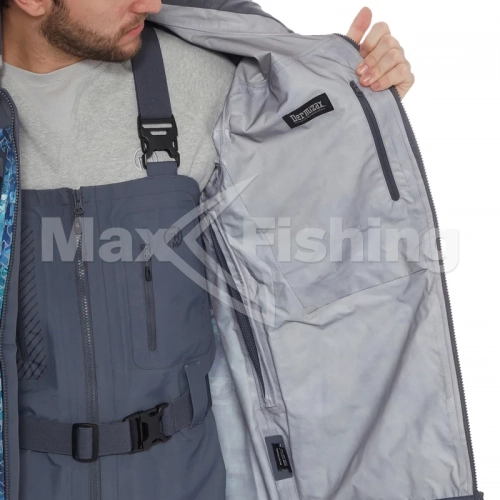 Куртка FHM Guard принт голубой/серый - 7 рис.