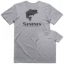 Футболка Simms Bass Hex Flo Camo T-Shirt S Grey Heather