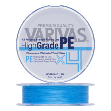 Шнур плетеный Varivas High Grade PE X4 #1 0,165мм 150м (water blue)
