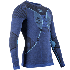 Термокофта X-Bionic Men's Baselayer Long Sleeve Merino Shirt Round Neck L Dark Ocean/Sky Blue