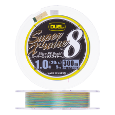 Шнур плетеный Duel PE Super X-Wire 8 #1 0,17мм 300м (5Color-Yellow Marking)