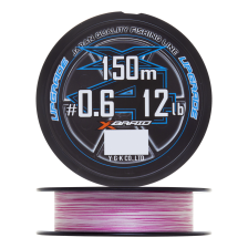 Шнур плетеный YGK X-Braid Upgrade PE X4 #1 0,165мм 150м (pink/white)