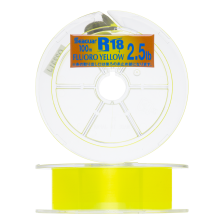Флюорокарбон Kureha R18 Fluoro Yellow 2,5Lb #0,6 0,128мм 100м (flash yellow)