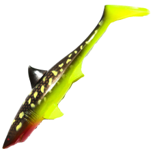 Приманка силиконовая Strike Pro Shark Shad 200мм #Hot Pike