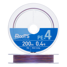 Шнур плетеный Gosen Roots PE X4 #0,4 0,104мм 200м (multicolor)