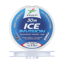 Леска монофильная Intech Invision Ice Line 0,33мм 30м (clear)