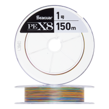 Шнур плетеный Seaguar PE X8 #1 0,165мм 150м (multicolor)