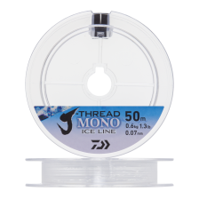 Леска монофильная Daiwa J-Thread Mono Ice Line 0,07мм 50м (clear)