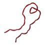 Приманка силиконовая Berkley Powerbait Blood Worm Micro #Blood Red