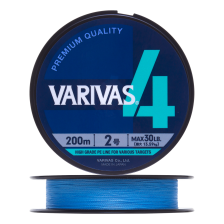 Шнур плетеный Varivas X4 #2 0,235мм 200м (water blue)