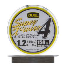 Шнур плетеный Duel PE Super X-Wire 4 #1,2 0,19мм 150м (silver)