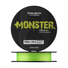 Шнур плетеный Tokuryo Monster X8 #3 0,27мм 150м (light green)