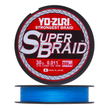 Шнур плетеный Yo-Zuri PE Superbraid 30Lb 0,28мм 274м (blue)