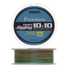 Шнур плетеный Varivas Avani Jigging 10×10 Premium PE X4 #1,5 0,205мм 200м (multicolor)