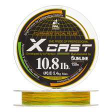 Шнур плетеный Sunline X Cast #0,8 0,148мм 150м (orange/green)