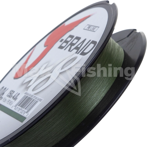 Шнур плетеный Daiwa J-Braid X8 #0,6 0,06мм 150м (dark green) - 2 рис.