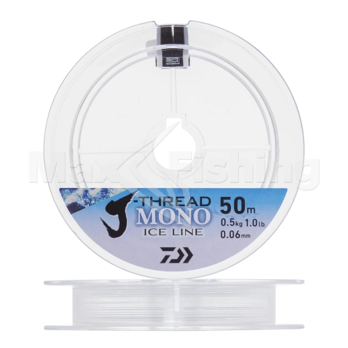 Леска монофильная Daiwa J-Thread Mono Ice Line 0,06мм 50м (clear)