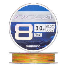 Шнур плетеный Shimano Ocea 8 PE #3,0 0,285мм 300м (5color)