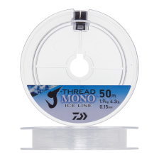 Леска монофильная Daiwa J-Thread Mono Ice Line 0,15мм 50м (clear)