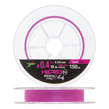 Шнур плетеный Intech Micron PE X4 #0,4 0,104мм 150м (pink)