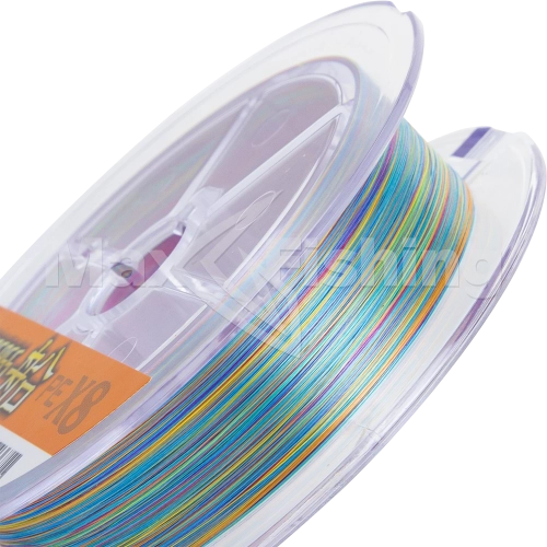 Шнур плетеный YGK Veragass PE X8 Fune #0,6 0,128мм 200м (multicolor) - 2 рис.