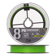 Шнур плетеный Daiwa UVF PE Durasensor X8EX +Si3 #1,0 0,165мм 200м (lime green marking)