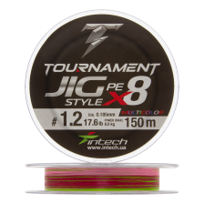 Шнур плетеный Intech Tournament Jig Style PE X8 #1,2 0,185мм 150м (multicolor)