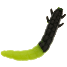 Приманка силиконовая Soorex Pro King Worm 55мм Cheese #310 Black/Chartreuse