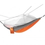 Гамак Nisus N-MH-GG без планок 140х260см с москитной сеткой оранжевый/серый