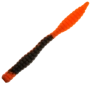 Приманка силиконовая Soorex Pro Soorex Worm 80мм Cheese #304 Black/Orange