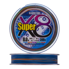 Шнур плетеный Duel Hardcore PE X8 Super #8 0,48мм 300м (5color)