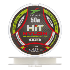 Леска монофильная Intech Hit Nylon 0,334мм 50м (clear)