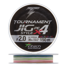 Шнур плетеный Intech Tournament Jig Style PE X4 #2,0 0,242мм 150м (multicolor)