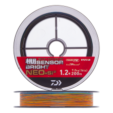 Шнур плетеный Daiwa UVF Tana Sensor Bright Neo +Si2 #1,2 0,185мм 200м (5color)