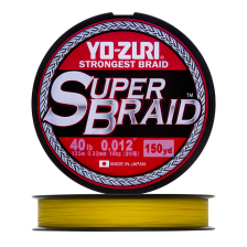 Шнур плетеный Yo-Zuri PE Superbraid 40Lb 0,32мм 135м (yellow)