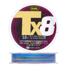 Шнур плетеный Duel PE Tx8 #3 0,30мм 300м (5Color)