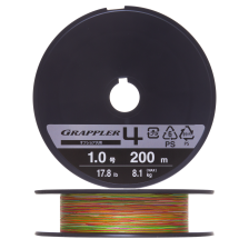 Шнур плетеный Shimano Grappler 4 PE #1,0 0,165мм 200м (5color)