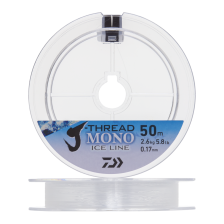 Леска монофильная Daiwa J-Thread Mono Ice Line 0,17мм 50м (clear)