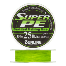 Шнур плетеный Sunline Super PE #2,5 0,260мм 150м (light green)