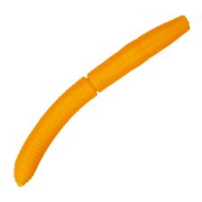 Приманка силиконовая Libra Lures Fatty D'Worm 65мм Cheese #011 Hot Orange