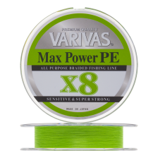 Шнур плетеный Varivas Max Power PE X8 #1,0 0,165мм 150м (lime green)