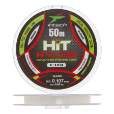 Леска монофильная Intech Hit Nylon 0,107мм 50м (clear)