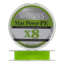 Шнур плетеный Varivas Max Power PE X8 #1,5 0,205мм 150м (lime green)