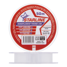 Леска монофильная IAM Starline 0,091мм 50м (transparent)
