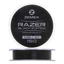 Леска монофильная Zemex Razer Black Edition 0,261мм 150м (black)