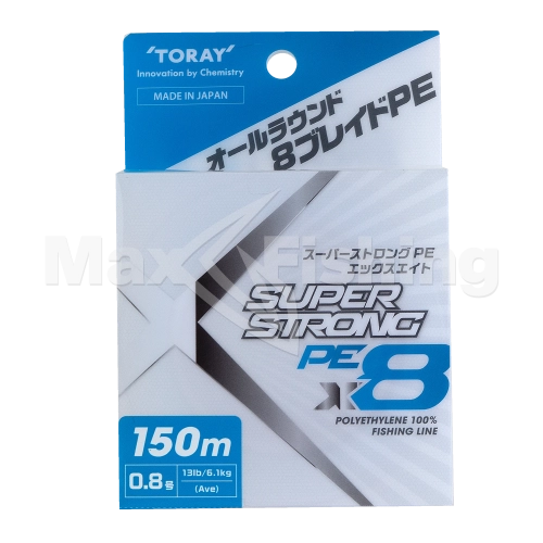 Шнур плетеный Toray Super Strong PE X8 #0,8 150м (multicolor) - 3 рис.