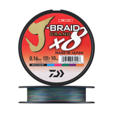 Шнур плетеный Daiwa J-Braid Grand X8E #1,2 0,16мм 300м (multicolor)