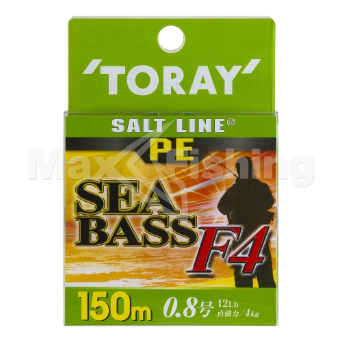 Шнур плетеный Toray Salt Line PE Sea Bass F4 #0,8 150м (green) - 3 рис.
