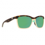 Очки солнцезащитные поляризационные Costa Anaa 580P Retro Tortoise/Cream/Green Mirror