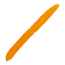 Приманка силиконовая Libra Lures Fatty D'Worm 65мм #011 Hot Orange